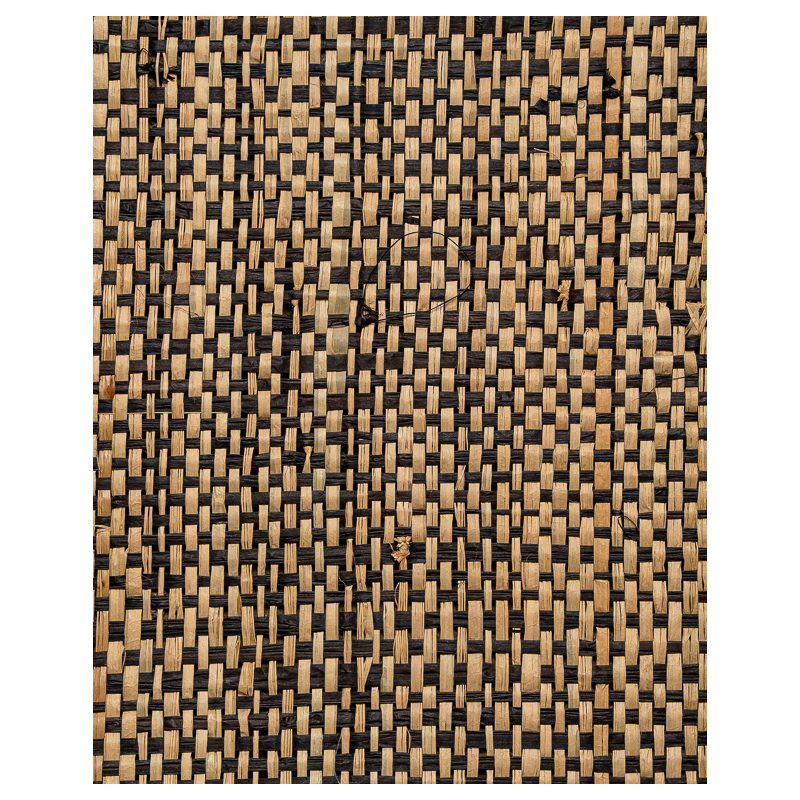 Natural & Charcoal fine Raffia weaving