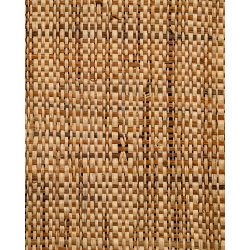 Tissage Raphia Bicolore Maille Fine-Naturel & Noisetier