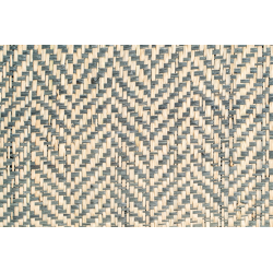 Tissage Raphia Chevron-Naturel et Fumée