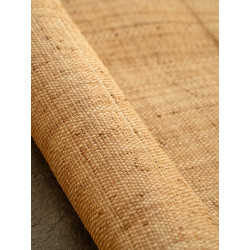 Tissage Raphia Bicolore Maille fine-Naturel & Ambre