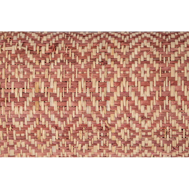 Tissage  Langarana Raphia et Banane Bordeaux -90cm