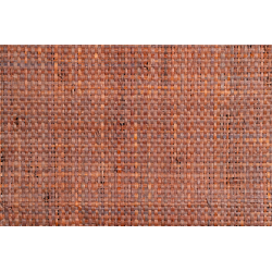 Tissage Raphia Uni Maille fine-Acajou