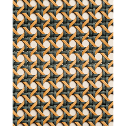 1/2 Mesh Paper Webbing Black and Caramel