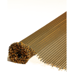 1/2 Mesh Paper Webbing Black and Caramel