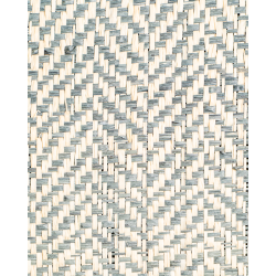 Tissage Raphia Chevron-Naturel et Fumée