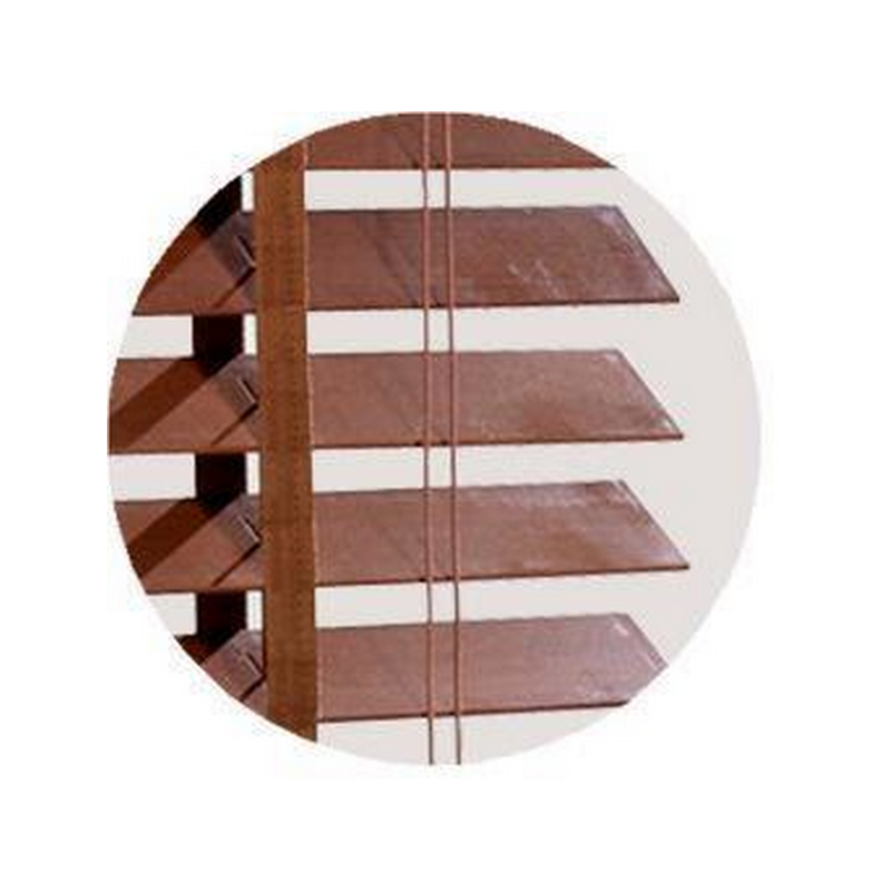 dark wild cherry Wood Blind slat 50mm 