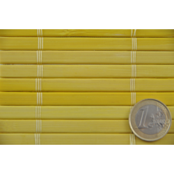 Natte Bambou Jaune 7mm sur Tissu  