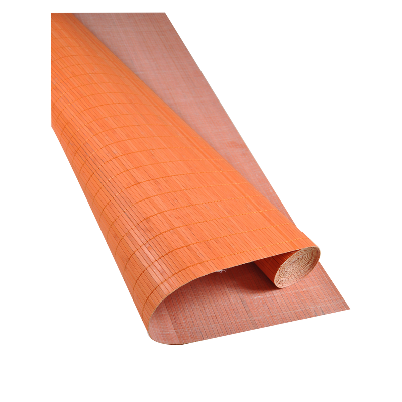 Natte Bambou Orange 7mm sur Tissu