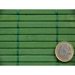 Natte Bambou Vert Anis 7mm sur Tissu